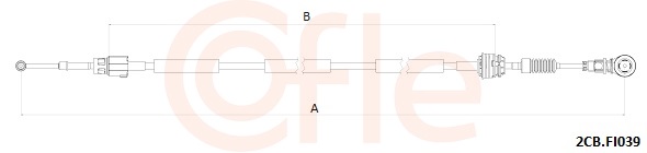 COFLE Seilzug, Schaltgetriebe 2cbfi039 für Fiat