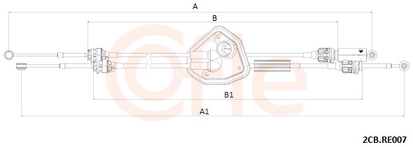 COFLE Seilzug, Schaltgetriebe 922cbre007 für RENAULT