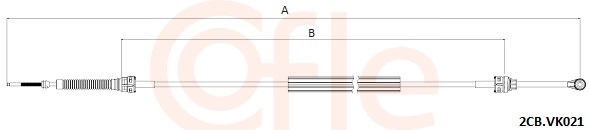 COFLE Seilzug, Schaltgetriebe 2cbvk021 für VW