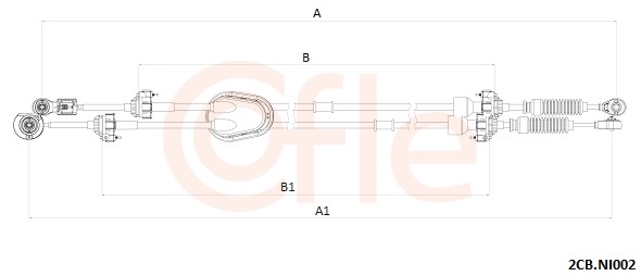 COFLE Seilzug, Schaltgetriebe 922cbni002 für NISSAN