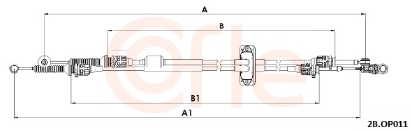 COFLE Seilzug, Schaltgetriebe 2cbop011 für Opel Fiat RENAULT