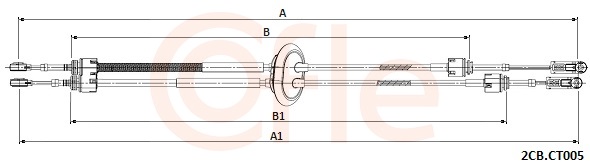 COFLE Seilzug, Schaltgetriebe 2cbct005 für Citroën/Peugeot