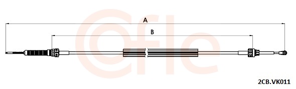 COFLE Seilzug, Schaltgetriebe 2cbvk011 für VW
