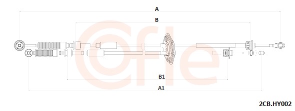 COFLE Seilzug, Schaltgetriebe 2cbhy002 für KIA