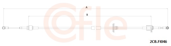 COFLE Seilzug, Schaltgetriebe 2cbfi046 für LANCIA