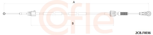 COFLE Seilzug, Schaltgetriebe 2cbfi036 für Fiat
