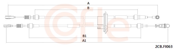 COFLE Seilzug, Schaltgetriebe 922cbfi063 für Fiat