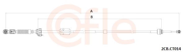 COFLE Seilzug, Schaltgetriebe 922cbct014 für Citroën