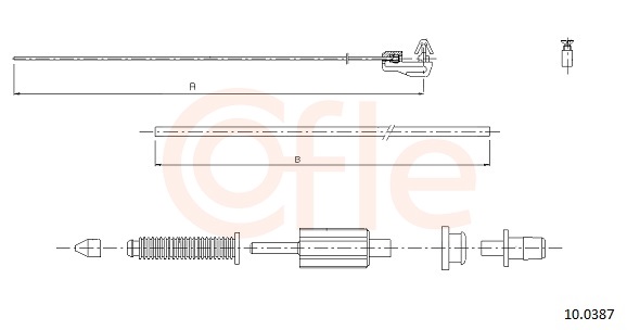 COFLE Gaszug 100387 für RENAULT
