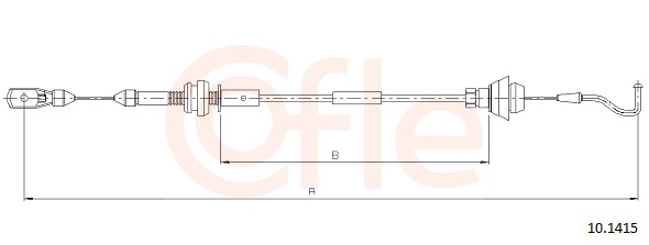 COFLE Gaszug 101415 für VAG