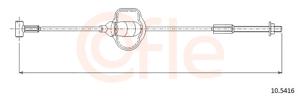 COFLE Seilzug, Feststellbremse 105416 vorne für Ford