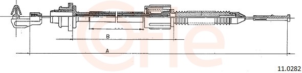 COFLE Gaszug 110282 für RENAULT