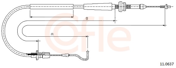 COFLE Gaszug 110637 für VAG