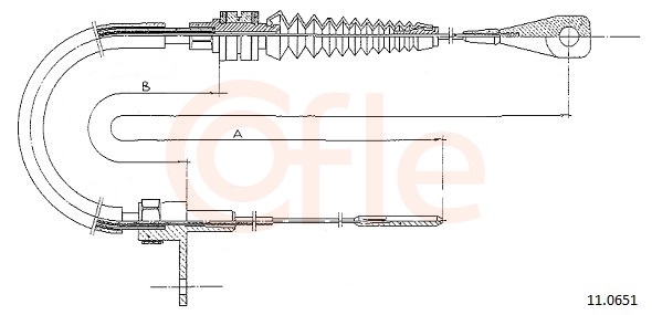 COFLE Gaszug 110651 für VAG