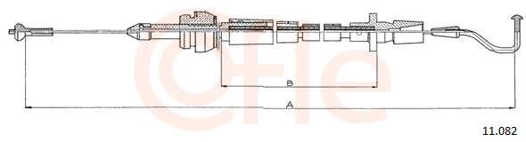 COFLE Gaszug 11082 für VAG
