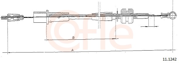 COFLE Gaszug 111242 für Opel