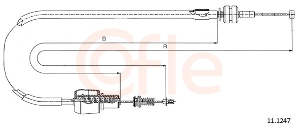 COFLE Gaszug 111247 für Opel