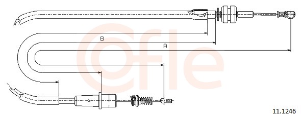 COFLE Gaszug 111246 für Opel