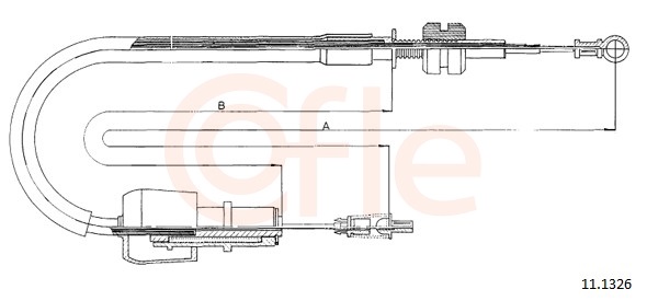 COFLE Gaszug 111326 für Opel