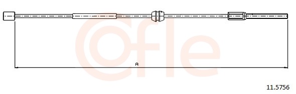 COFLE Seilzug, Feststellbremse 115756 vorne für Opel
