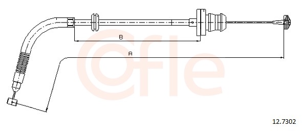 COFLE Gaszug 127302 für Fiat