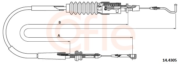 COFLE Gaszug 144305 für VAG