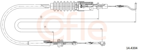 COFLE Gaszug 144304 für VAG