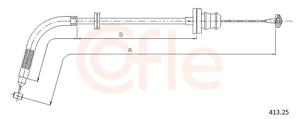 COFLE Gaszug 41325 für Fiat