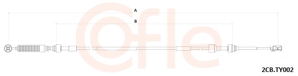 COFLE Seilzug, Schaltgetriebe 922cbty002 für TOYOTA