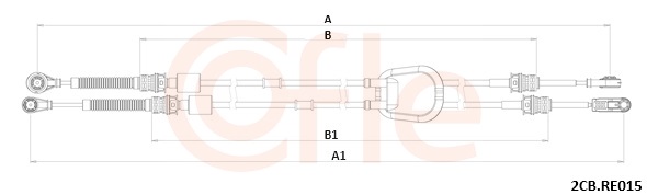 COFLE Seilzug, Schaltgetriebe 922cbre015 für RENAULT