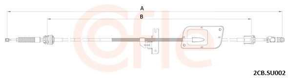 COFLE Seilzug, Schaltgetriebe 922cbsu002 für Suzuki
