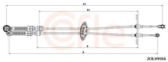 COFLE Seilzug, Schaltgetriebe 922cbhy016 für HYUNDAI