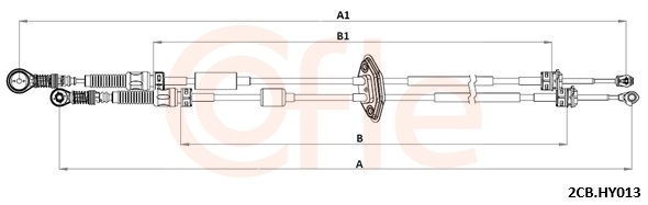 COFLE Seilzug, Schaltgetriebe 922cbhy013 für HYUNDAI
