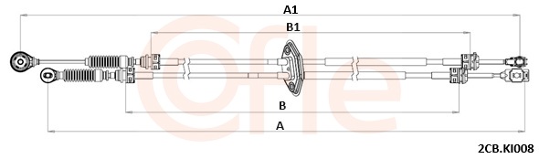 COFLE Seilzug, Schaltgetriebe 922cbki008 für KIA