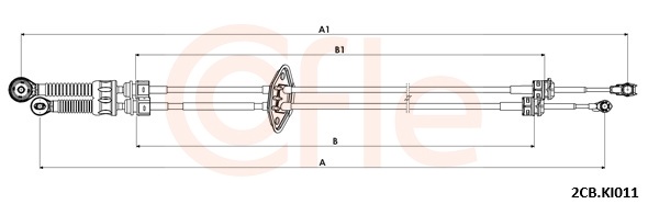 COFLE Seilzug, Schaltgetriebe 922cbki011 für KIA