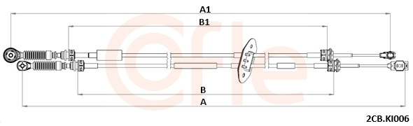 COFLE Seilzug, Schaltgetriebe 922cbki006 für KIA