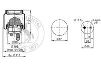 CONTITECH Federbalg, Luftfederung "Premium Range", Art.-Nr. SZ 50- 9 P02