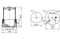 CONTITECH Federbalg, Luftfederung "Premium Range", Art.-Nr. SZ 59-8 SR