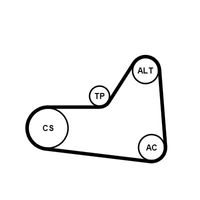 Continental - ContiT Keilrippenriemensatz, Art.-Nr. 6PK1070K1