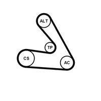 Continental - ContiT Keilrippenriemensatz, Art.-Nr. 6PK1270K1