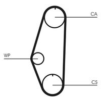 Continental - ContiT Wasserpumpe + Zahnriemensatz, Art.-Nr. CT629WP1