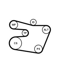 Continental - ContiT Keilrippenriemensatz, Art.-Nr. 6PK1538K1