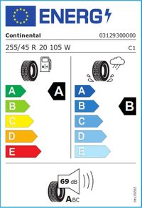 Continental Sommerreifen "255/45R20 105W - EcoContact 6Q", Art.-Nr. 03129300000