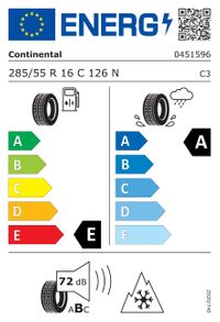 Continental Ganzjahresreifen "285/55R16 126N - VanContact A/S", Art.-Nr. 04515960000