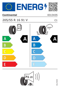 Continental Sommerreifen "[Continental] 205/55R16 91V - EcoContact 6 - ContiRe.Tex", Art.-Nr. 03134350000