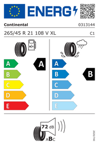 Continental Sommerreifen "[Continental] 265/45R21 108V - EcoContact 6", Art.-Nr. 03131440000