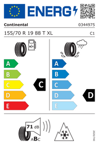 Continental Winterreifen "[Continental] 155/70R19 88T - Viking Contact 7", Art.-Nr. 03449750000