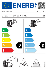 Continental Winterreifen "[Continental] 275/35R19 100T - Viking Contact 7", Art.-Nr. 03456000000