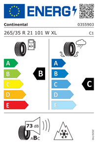 Continental Winterreifen "[Continental] 265/35R21 101W - WinterContact TS 860 S", Art.-Nr. 03559030000