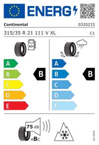 Continental Winterreifen "315/35 R21 111V XL EVc - WinterContact 8 S", Art.-Nr. 03202330000